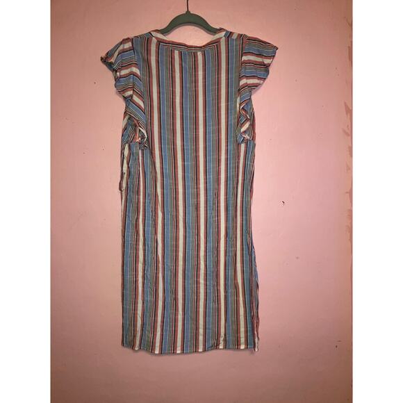 Elle Striped button front mini dress size XS - Picture 6 of 6